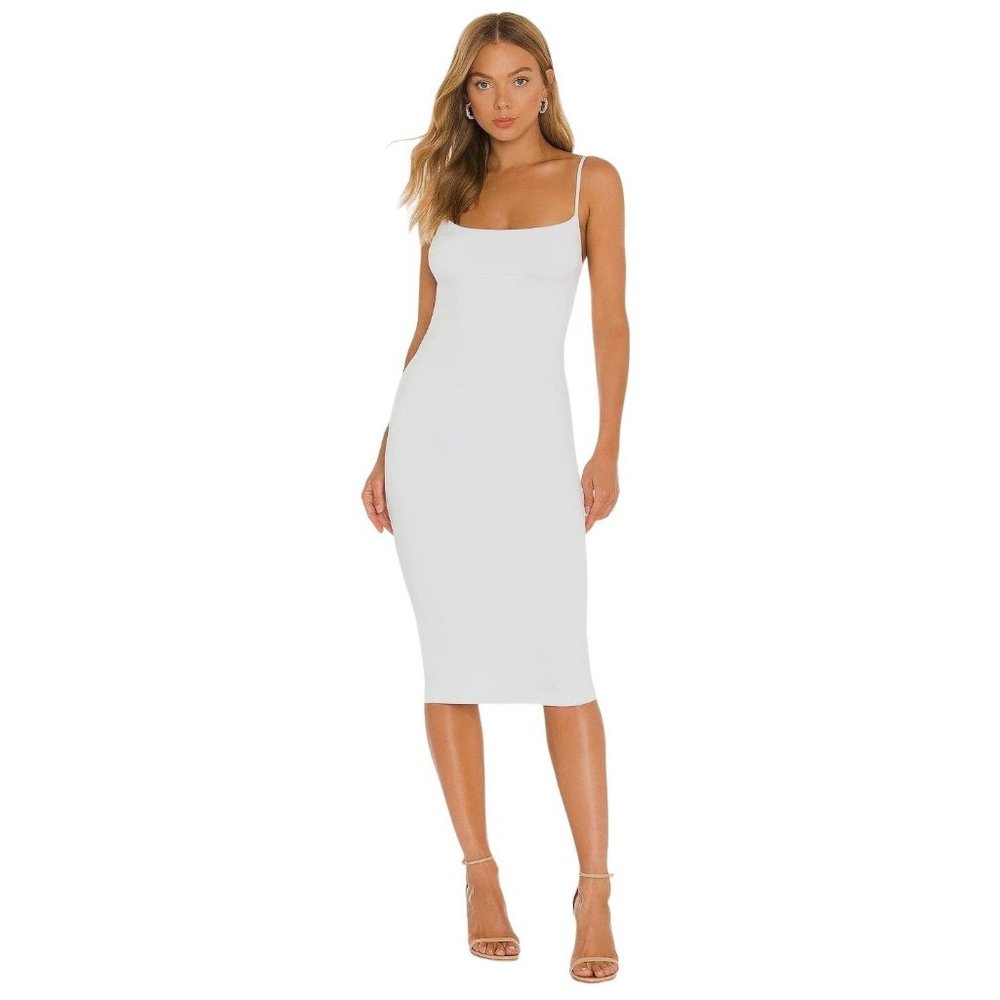 superdown Sabrina Midi Backless Dress in White Small New Womens Cocktail